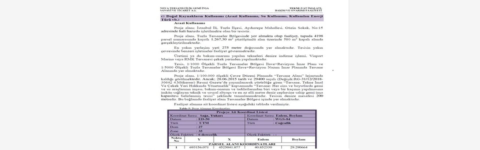 Çevresel Etki Değerlendirmesi (ÇED Görüşü, Çed Raporu)