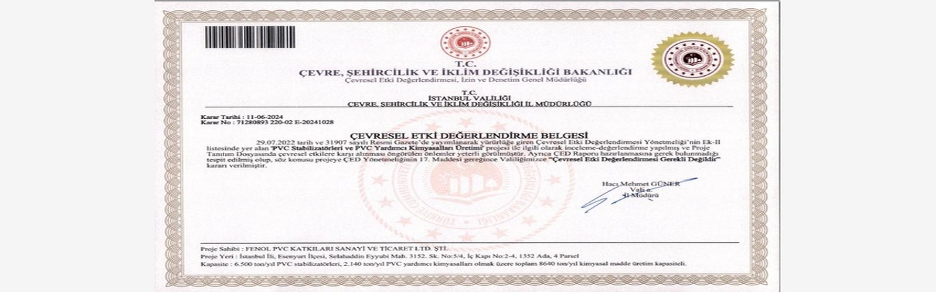 Çevresel Etki Değerlendirmesi (ÇED Görüşü, Çed Raporu)