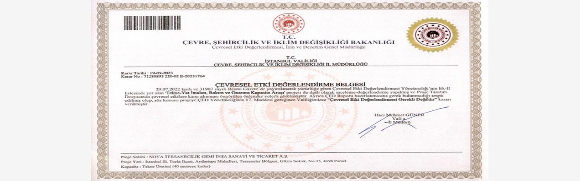 Çevresel Etki Değerlendirmesi (ÇED Görüşü, Çed Raporu)