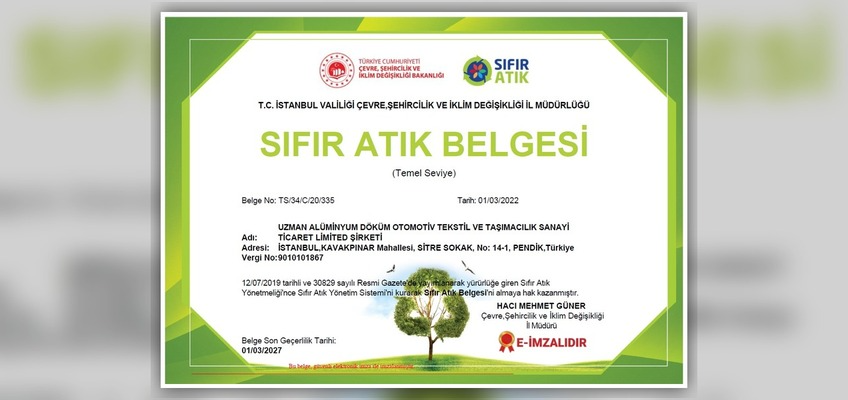 Sıfır Atık Belgesi ve Danışmanlığı | Kurulum, Eğitim, Başvuru | Armada
